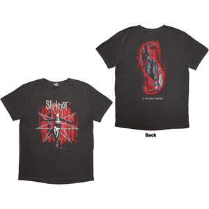 Slipknot Unisex T-Shirt: The Gray Chapter Star (Black Wash) (Back Print & Wash Collection)