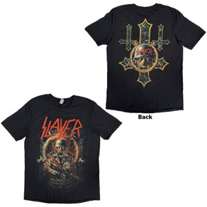 Slayer Unisex T-Shirt: Hard Cover Comic Book (Black) (Back Print)