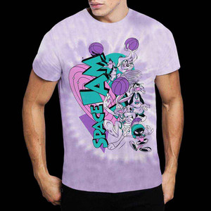 Space Jam Unisex T-Shirt: Retro Squad (Pink) (Wash Collection) Space Jam Unisex T-Shirt: Retro Squad (Pink) (Wash Collection)