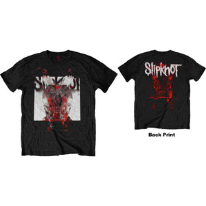 Slipknot Unisex T-Shirt: Devil Single - Logo Blur (Black) (Back Print) Slipknot Unisex T-Shirt: Devil Single - Logo Blur (Black) (Back Print)