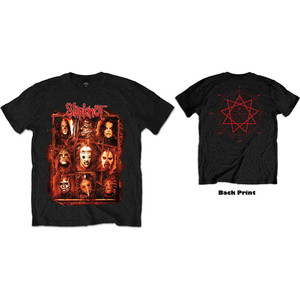 Slipknot Unisex T-Shirt: Rusty Face (Black) (Back Print) Slipknot Unisex T-Shirt: Rusty Face (Black) (Back Print)