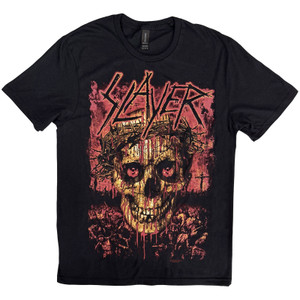 Slayer Unisex T-Shirt: Crowned Skull (Black)