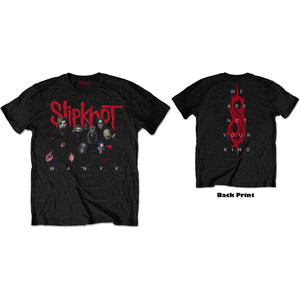 Slipknot Unisex T-Shirt: WANYK Logo (Black) (Back Print) Slipknot Unisex T-Shirt: WANYK Logo (Black) (Back Print)