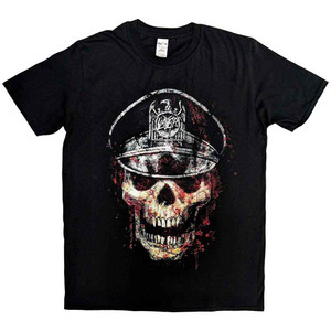 Slayer Unisex T-Shirt: Skull Hat (Black) Slayer Unisex T-Shirt: Skull Hat (Black)