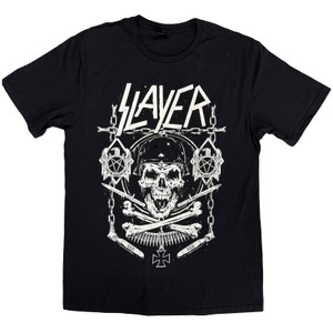 Slayer Unisex T-Shirt: Skull & Bones Revised (Black) Slayer Unisex T-Shirt: Skull & Bones Revised (Black)