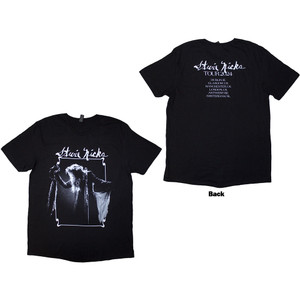 Stevie Nicks Unisex T-Shirt: Tour '24 Live Photo (Black) (Back Print & Ex-Tour)