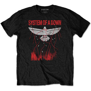 System Of A Down Unisex T-Shirt: Dove Overcome (Black) System Of A Down Unisex T-Shirt: Dove Overcome (Black)