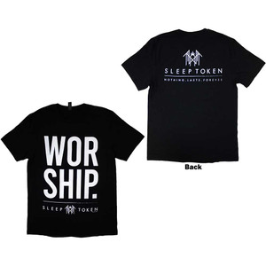 Sleep Token Unisex T-Shirt: Worship (Black) (Back Print) Sleep Token Unisex T-Shirt: Worship (Black) (Back Print)
