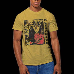 System Of A Down Unisex T-Shirt: Reflections (Mustard Yellow Mineral Wash) (Wash Collection) System Of A Down Unisex T-Shirt: Reflections (Mustard Yellow Mineral Wash) (Wash Collection)