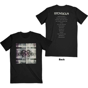 Stone Sour Unisex T-Shirt: Audio Secrecy Square (Black) (Back Print) Stone Sour Unisex T-Shirt: Audio Secrecy Square (Black) (Back Print)