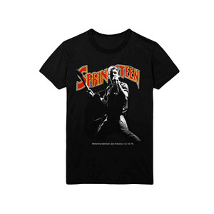 Bruce Springsteen Unisex T-Shirt: Winterland Ballroom Singing (Black) Bruce Springsteen Unisex T-Shirt: Winterland Ballroom Singing (Black)