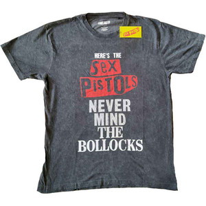 The Sex Pistols Unisex T-Shirt: NMTB Distressed (Black) (Wash Collection) The Sex Pistols Unisex T-Shirt: NMTB Distressed (Black) (Wash Collection)