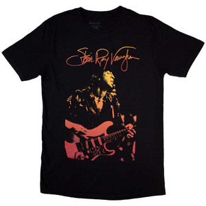 Stevie Ray Vaughan Unisex T-Shirt: Signature (Black) Stevie Ray Vaughan Unisex T-Shirt: Signature (Black)