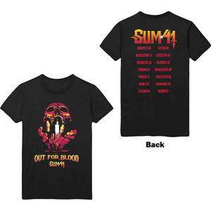 Sum 41 Unisex T-Shirt: Out For Blood (Black) (Back Print) Sum 41 Unisex T-Shirt: Out For Blood (Black) (Back Print)