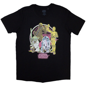 Star Wars Unisex T-Shirt: Heroes Neon (Black) Star Wars Unisex T-Shirt: Heroes Neon (Black)