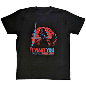 Star Wars Unisex T-Shirt: Vader I Want You (Black) Star Wars Unisex T-Shirt: Vader I Want You (Black)