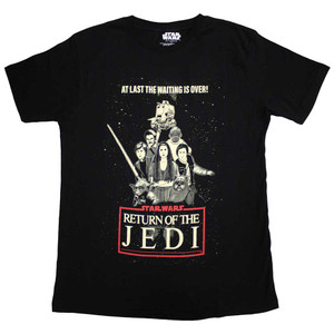 Star Wars Unisex T-Shirt: Return Of The Jedi Waiting Is Over (Black) Star Wars Unisex T-Shirt: Return Of The Jedi Waiting Is Over (Black)