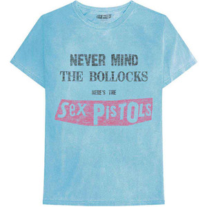 The Sex Pistols Unisex T-Shirt: Never Mind the Bollocks Distressed (Blue) (Wash Collection) The Sex Pistols Unisex T-Shirt: Never Mind the Bollocks Distressed (Blue) (Wash Collection)
