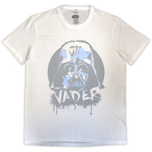 Star Wars Unisex T-Shirt: Darth Vader Spray Paint (White) Star Wars Unisex T-Shirt: Darth Vader Spray Paint (White)