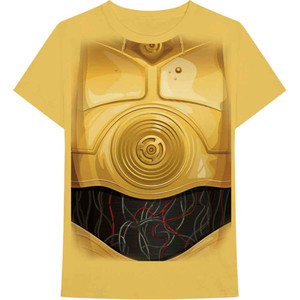 Star Wars Unisex T-Shirt: C-3PO Chest (Yellow) Star Wars Unisex T-Shirt: C-3PO Chest (Yellow)