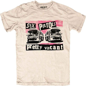 The Sex Pistols Unisex T-Shirt: Pretty Vacant (Sand) The Sex Pistols Unisex T-Shirt: Pretty Vacant (Sand)