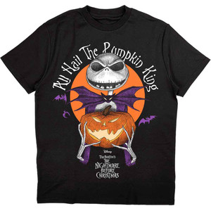 The Nightmare Before Christmas Unisex T-Shirt: All Hail the Pumpkin King (Black) The Nightmare Before Christmas Unisex T-Shirt: All Hail the Pumpkin King (Black)