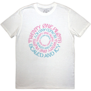 Twenty One Pilots Unisex T-Shirt: Circular (White) Twenty One Pilots Unisex T-Shirt: Circular (White)