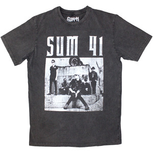 Sum 41 Unisex Stone Wash T-Shirt: Box Photo (Charcoal Grey) Sum 41 Unisex Stone Wash T-Shirt: Box Photo (Charcoal Grey)