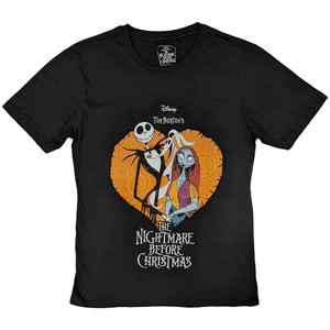 The Nightmare Before Christmas Unisex T-Shirt: Heart (Black) The Nightmare Before Christmas Unisex T-Shirt: Heart (Black)
