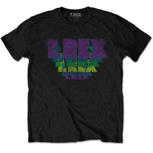 T-Rex Unisex T-Shirt: Stacked Logo (Black) T-Rex Unisex T-Shirt: Stacked Logo (Black)