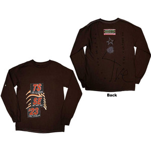 Travis Scott Unisex Long Sleeve T-Shirt: Summer Run 2023 Stockholm (Brown) (Back Print & Ex-Tour) Travis Scott Unisex Long Sleeve T-Shirt: Summer Run 2023 Stockholm (Brown) (Back Print & Ex-Tour)