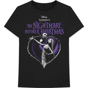 The Nightmare Before Christmas Unisex T-Shirt: Purple Heart (Black) The Nightmare Before Christmas Unisex T-Shirt: Purple Heart (Black)