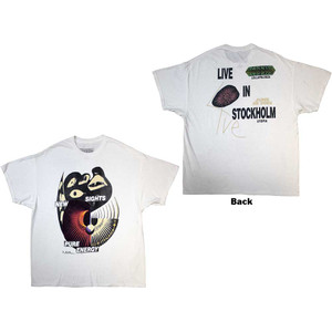 Travis Scott Unisex T-Shirt: Summer Run 2023 Stockholm (White) (Back Print & Ex-Tour) (X-Large) Travis Scott Unisex T-Shirt: Summer Run 2023 Stockholm (White) (Back Print & Ex-Tour) (X-Large)