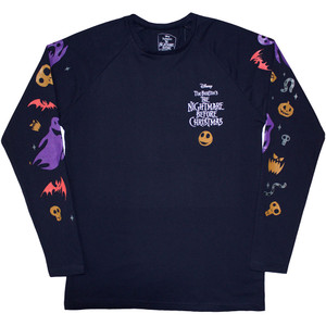 The Nightmare Before Christmas Unisex Long Sleeve T-Shirt: Ghouls (Navy Blue) (Embellished) The Nightmare Before Christmas Unisex Long Sleeve T-Shirt: Ghouls (Navy Blue) (Embellished)