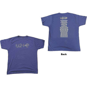 U2 Unisex T-Shirt: I+E 2015 Tour Dates (Blue) (Back Print & Ex-Tour) (XX-Large) U2 Unisex T-Shirt: I+E 2015 Tour Dates (Blue) (Back Print & Ex-Tour) (XX-Large)
