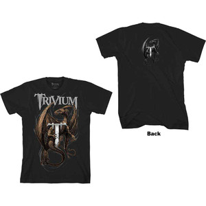 Trivium Unisex T-Shirt: Perched Dragon (Black) (Back Print) Trivium Unisex T-Shirt: Perched Dragon (Black) (Back Print)