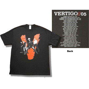 U2 Unisex T-Shirt: Vertigo Tour 2005 V Photo (Black) (Back Print & Ex-Tour) (X-Large) U2 Unisex T-Shirt: Vertigo Tour 2005 V Photo (Black) (Back Print & Ex-Tour) (X-Large)