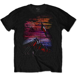 Pink Floyd Unisex T-Shirt: The Wall Flag & Hammers (Black) Pink Floyd Unisex T-Shirt: The Wall Flag & Hammers (Black)