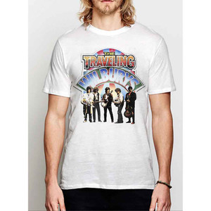The Traveling Wilburys Unisex T-Shirt: Band Photo (White) The Traveling Wilburys Unisex T-Shirt: Band Photo (White)
