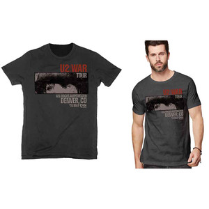 U2 Unisex T-Shirt: War Red Rocks (Vintage Black) U2 Unisex T-Shirt: War Red Rocks (Vintage Black)