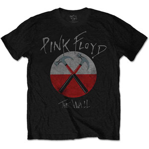Pink Floyd Unisex T-Shirt: The Wall Hammers Logo (Black) Pink Floyd Unisex T-Shirt: The Wall Hammers Logo (Black)