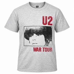 U2 Unisex T-Shirt: War Tour (Grey)