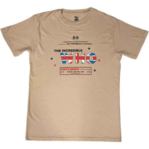 The Who Unisex T-Shirt: The Incredible (Sand) The Who Unisex T-Shirt: The Incredible (Sand)