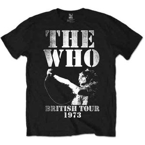 The Who Unisex T-Shirt: British Tour 1973 (Black) The Who Unisex T-Shirt: British Tour 1973 (Black)