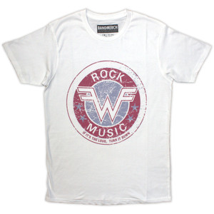 Weezer Unisex Retail Pack T-Shirt: Rock Music (White)