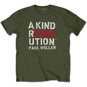 Paul Weller Unisex T-Shirt: A Kind Revolution (Military Green) Paul Weller Unisex T-Shirt: A Kind Revolution (Military Green)