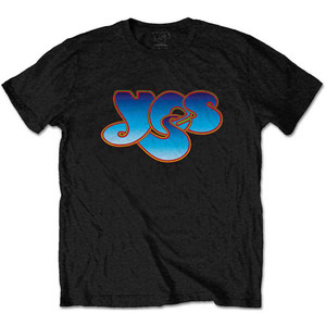 Yes Unisex T-Shirt: Classic Blue Logo (Black) Yes Unisex T-Shirt: Classic Blue Logo (Black)