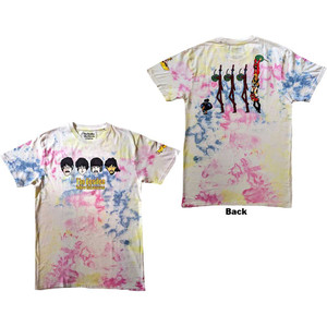 The Beatles Unisex T-Shirt: Yellow Submarine Heads & Apple Bonkers (White) (Back Print & Wash Collection) The Beatles Unisex T-Shirt: Yellow Submarine Heads & Apple Bonkers (White) (Back Print & Wash Collection)