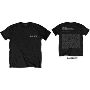 The 1975 Unisex T-Shirt: ABIIOR Welcome Welcome Version 2. (Black) (Back Print) The 1975 Unisex T-Shirt: ABIIOR Welcome Welcome Version 2. (Black) (Back Print)