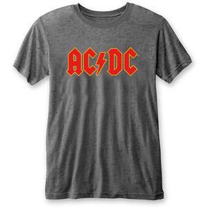 AC/DC Unisex Burnout T-Shirt: Logo (Charcoal Grey) AC/DC Unisex Burnout T-Shirt: Logo (Charcoal Grey)